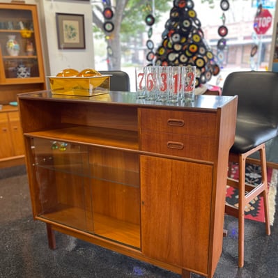 Mid Century Teak Home Bar by Turnidge London