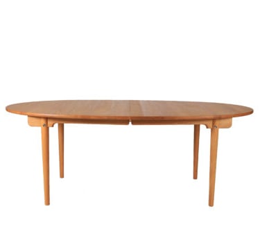 Danish Modern Hans Wegner Solid Oak Dining Table