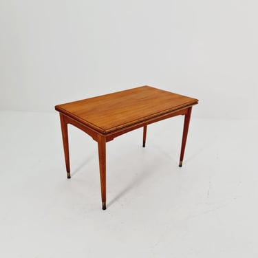 Dining German teak vintage extendable table, by Kitifa Möbel 1950s 