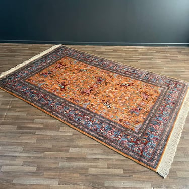 Large Vintage Persian Oriental Hand Woven Wool Rug, c.1960’s 