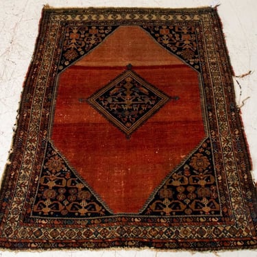 Antique Persian Bidjar Rug, 6.1' x 4.11'