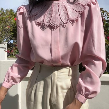 vintage embroidered collar blouse 
