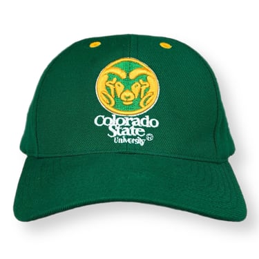 Vintage 90s Logo Athletic Colorado State University Rams Embroidered Collegiate SnapBack Hat Cap 