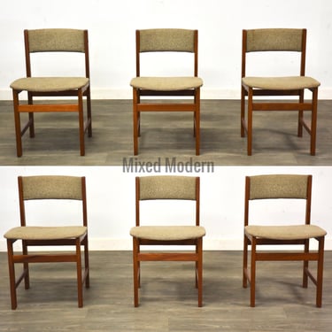 Danish Modern Teak Dining Chairs - Set of 6 