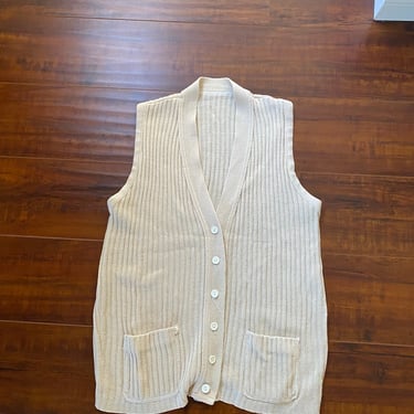 Vintage 1970’s Tan Knit Vest 