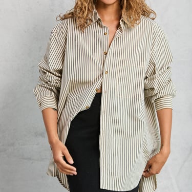 Repeat Shirt in Khaki Stripe