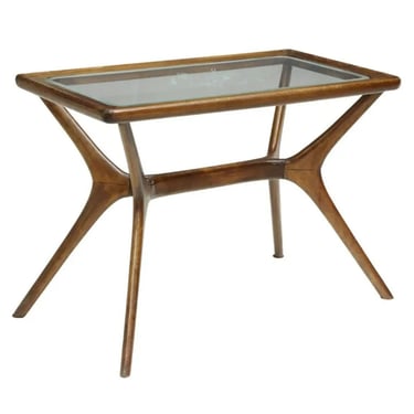 Mid-Century Modern Italian Ico Parisi Style Sculptural Side Table 1950s 