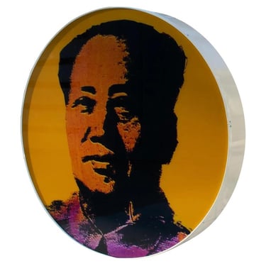 Lightbox Acrylic Print After Andy Warhol, Mao Tse Tung Silkscreen, 1970s