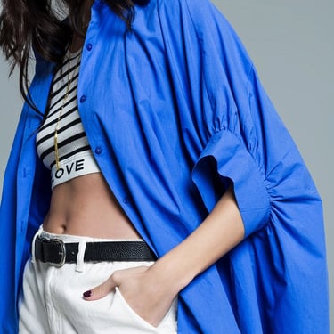 Oversized Poplin Button Down