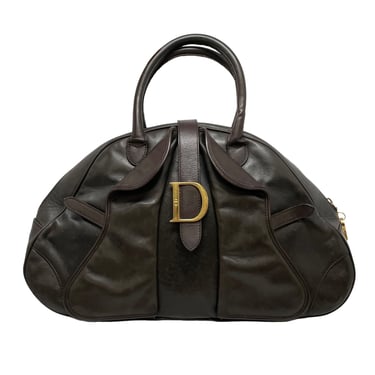 Dior Black Logo Top Handle Bag