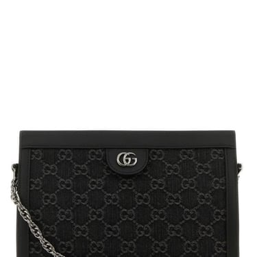 Gucci Woman Gg Supreme Fabric And Leather Ophidia Crossbody Bag