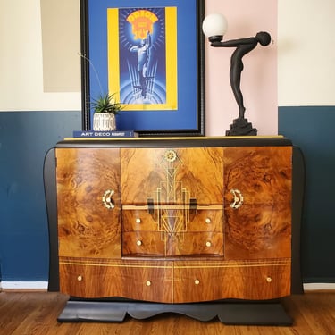 Shipping is not free* Art Deco Bar Cabinet by Heron 