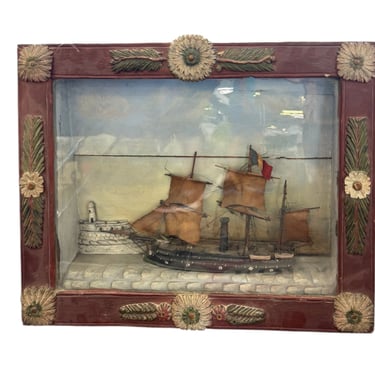 French Ship Diarama