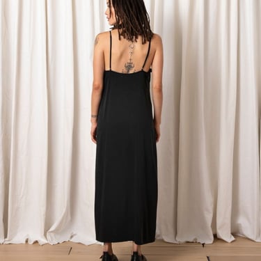 Ali Golden SLIP DRESS - BLACK