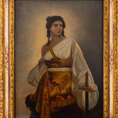 After August Riedel "Judith" Oil on Canvas, 1877