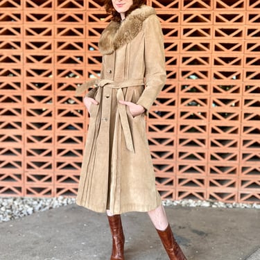 Caramel 70's Shearling Coat