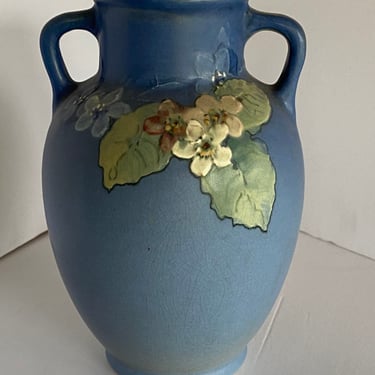Antique Arts & Crafts Hand-Painted Art Pottery Vase by Weller Pottery 