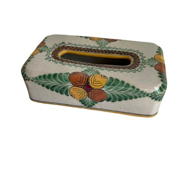 Talavera Mexican Pottery Tissue Box Cover 