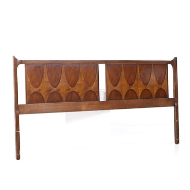 Broyhill Brasilia Mid Century Walnut King Headboard - mcm 