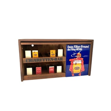 1960's German Cigarette Wooden Display Box 