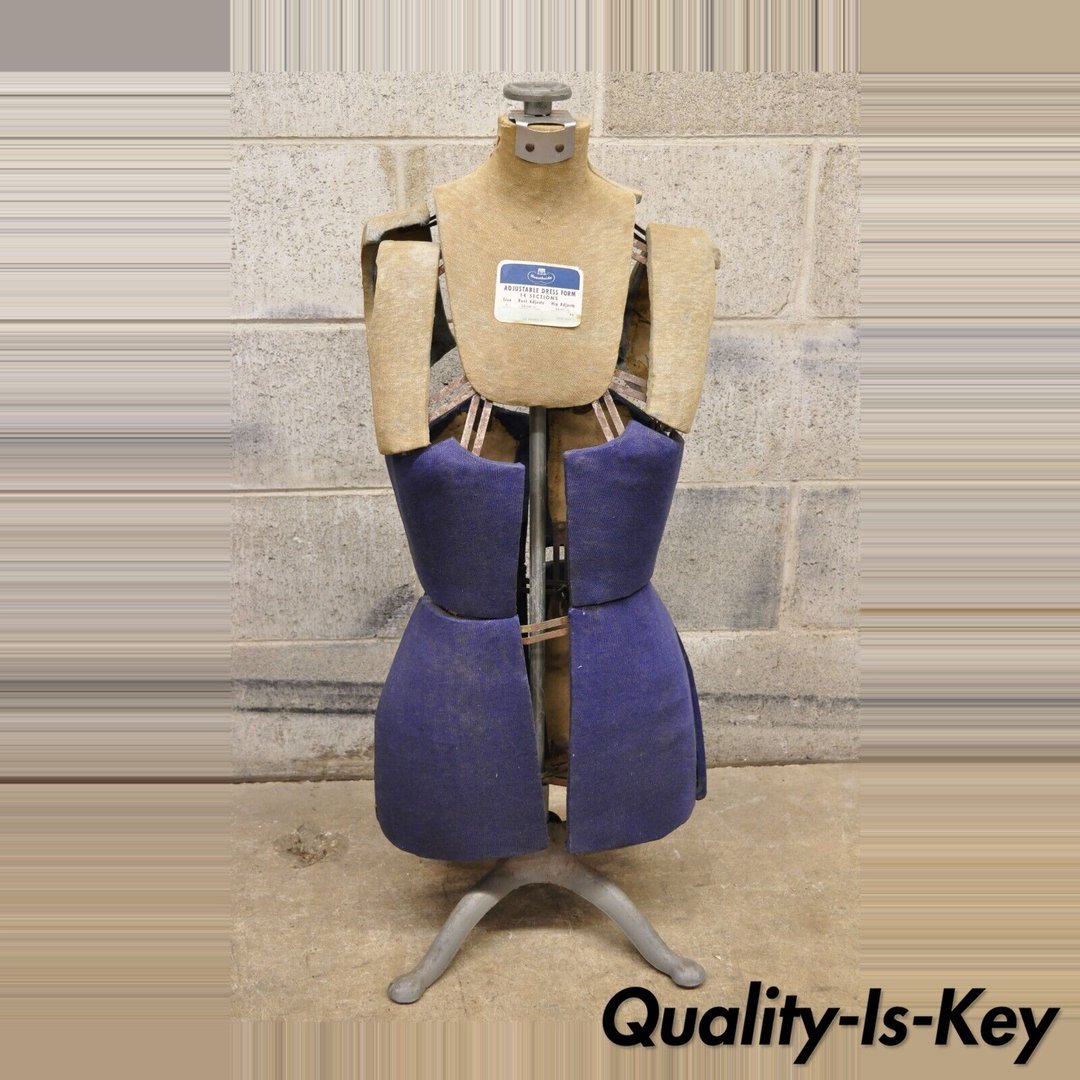 Vintage Hearthside Adjustable Dress Form Mannequin Size A on Iron