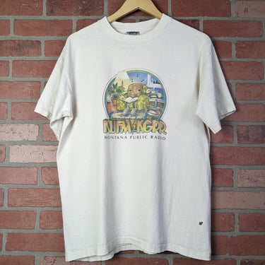 Vintage 80s 90s Montana Public Radio ORIGINAL Graphic Tee - Extra Large 