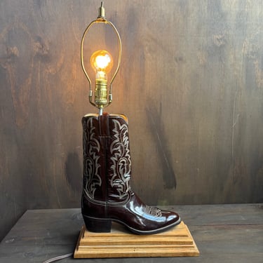 Cowboy Boot Lamp
