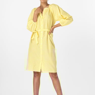 Classic Dress | Pale Yellow Gingham