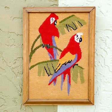 Parrot Needlepoint Art