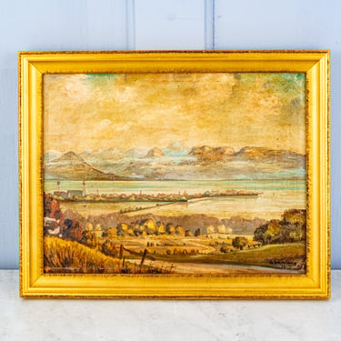 Vintage Belgian Landscape Painting