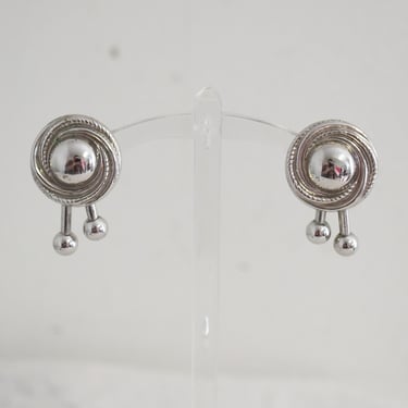 1950s/60s Coro Silver Clip Earrings 