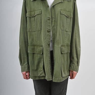 1970s Army Green Military Jacket