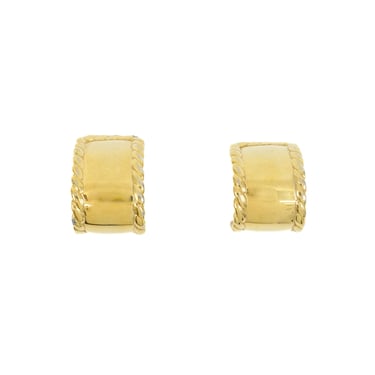 Givenchy Goldtone Half Hoop Earrings
