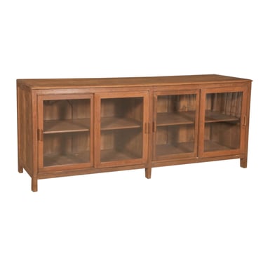 Wooden Cabinet with Glass