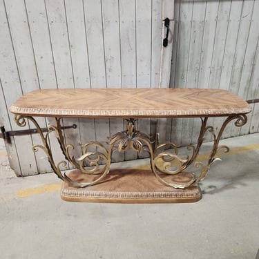 Console Table with Elegantly Scrolled Base