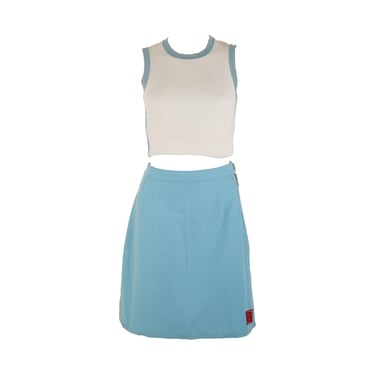 Chanel Sport Baby Blue Skirt Set