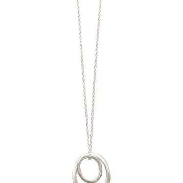 Philippa Roberts | Two Small Ovals Necklace - Silver