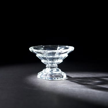 Art Deco Crystal Flared Sherbet Dish by Indiana Glass Co - Vintage Tea Room Pattern Glassware 