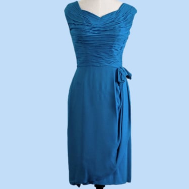 Vintage 50s Draped Hourglass Dress, Vintage Cocktail Dress, 50 | Junebug -  Denver, CO | ATTIC