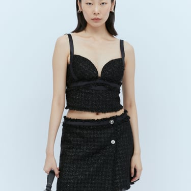 Versace Women Tweed Bustier Top