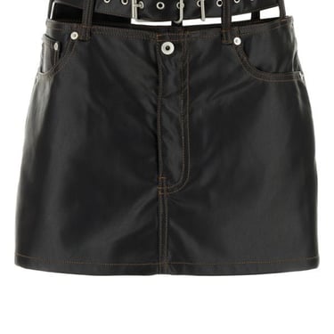 Y Project Woman Black Denim Mini Skirt