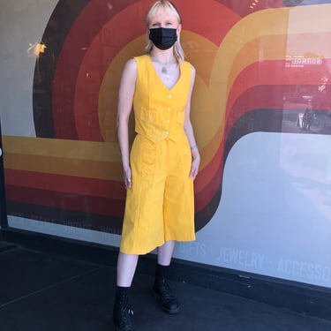 70s Yellow Two Piece Set