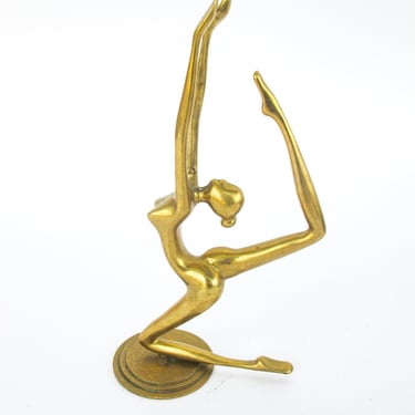 Brass Ballerina Dancer Figure 
