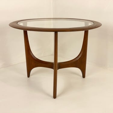 Lane Silhouette Round Walnut End Table, Circa 1964 - *Please ask for a shipping quote before you buy. 
