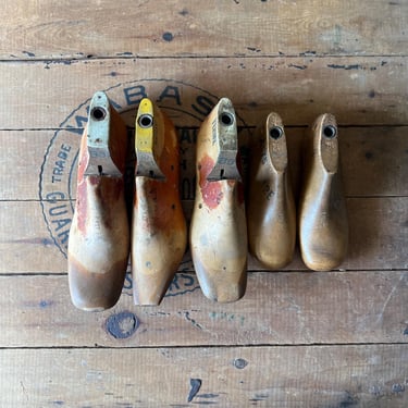 Antique Lot of Wood Shoe Forms 