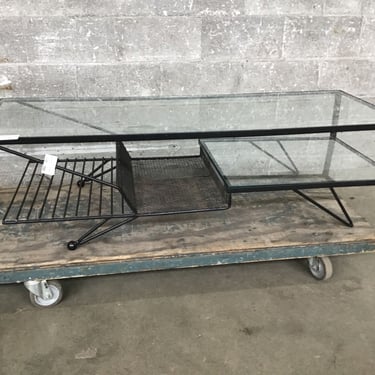 Modern Steel and Glass Coffee Table (Seattle)