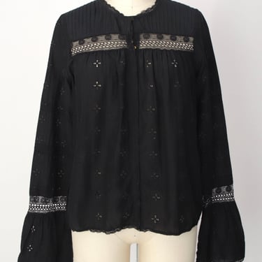 Ulla Johnson Pin Tucked Eyelet Top