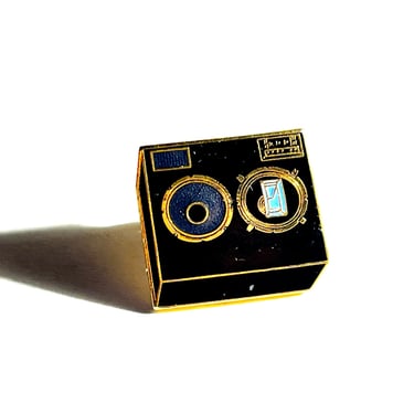 Vintage Cassette Player Pin Metal