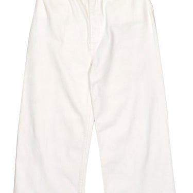 Apiece Apart - White High Waisted Wide Leg Jeans Sz 8