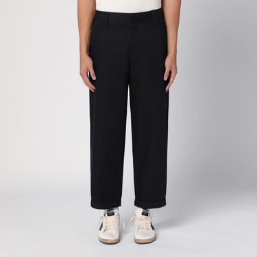 Golden Goose Black Cotton-Blend Trousers Men